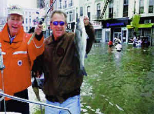 George Bush and Dub-ya do some fishing